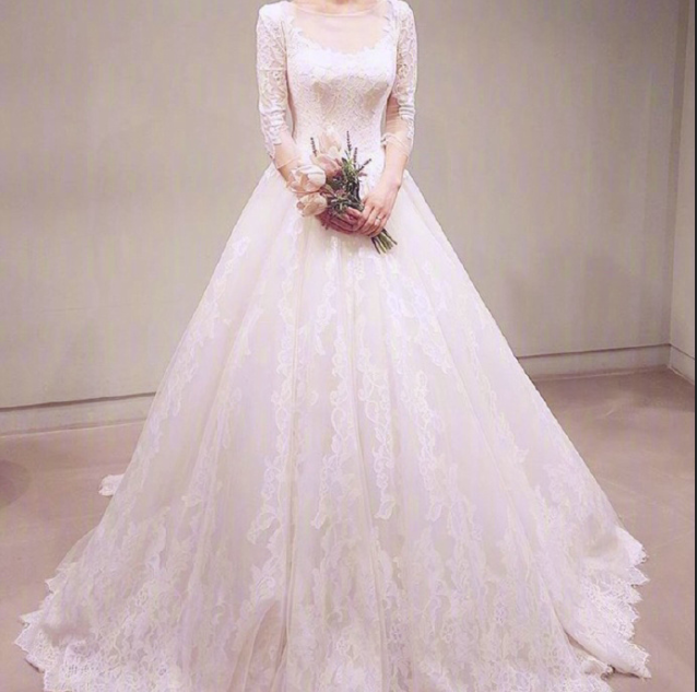 女孩穿上白纱最美的模样_最全婚纱款式图片