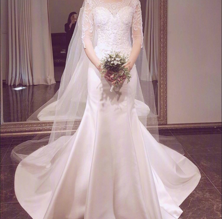 女孩穿上白纱最美的模样_最全婚纱款式图片