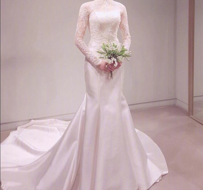 女孩穿上白纱最美的模样_最全婚纱款式图片