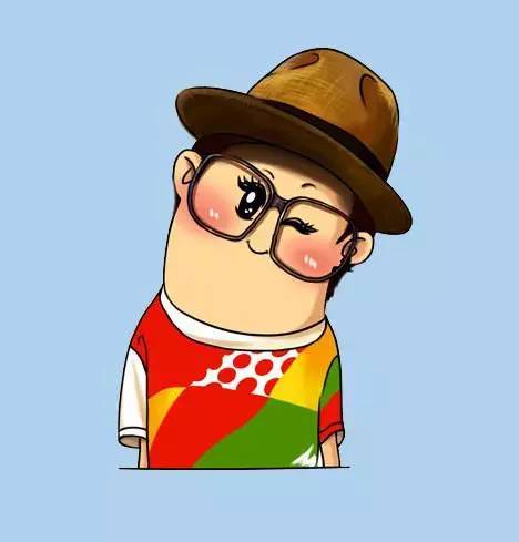 卡通歪脖子头像图片_歪脖子qq情侣头像卡通