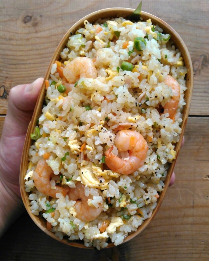 虾仁蛋炒饭美图