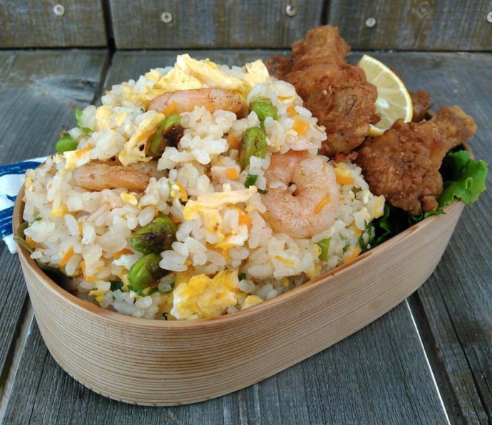 虾仁蛋炒饭美图