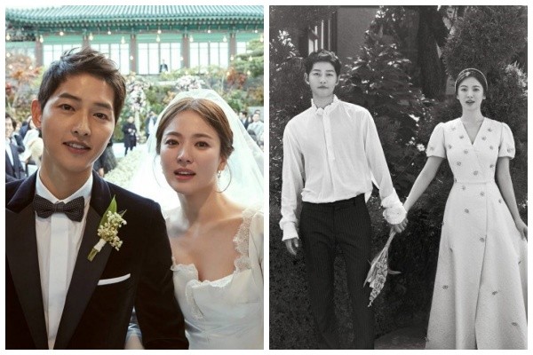 韩国明星夫妻宋仲基宋慧乔婚纱照