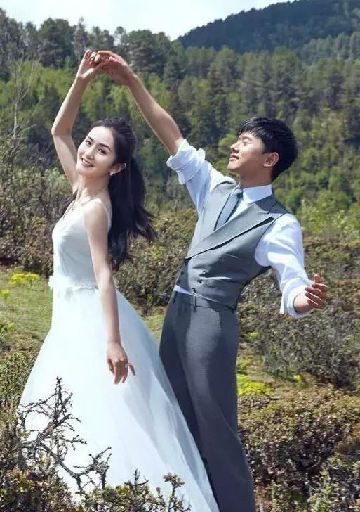 四川明星夫妻张杰谢娜婚纱照大全
