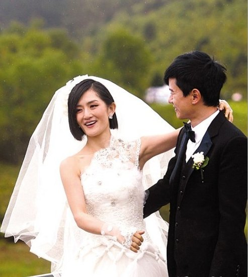 四川明星夫妻张杰谢娜婚纱照大全