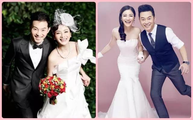 中国明星夫妻沙溢胡可婚纱照图片