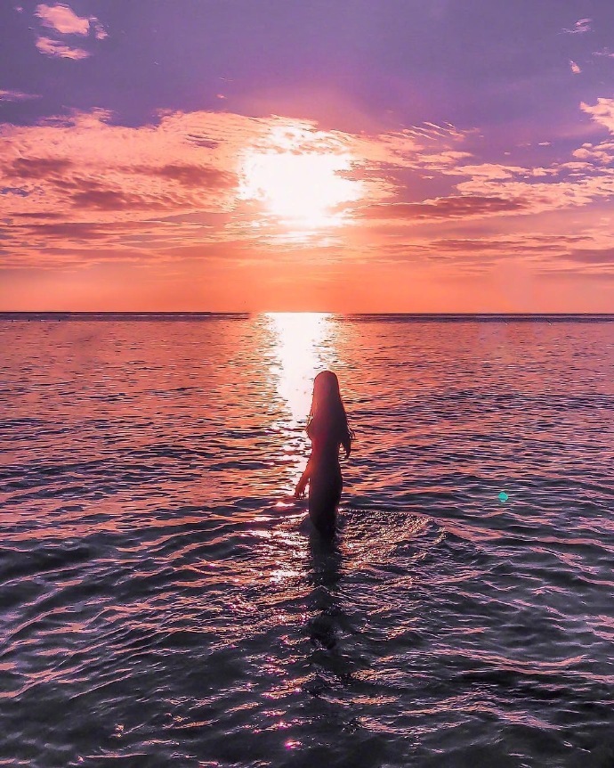 唯美夕阳图片_我喜欢落日,不管发生什么明天照样