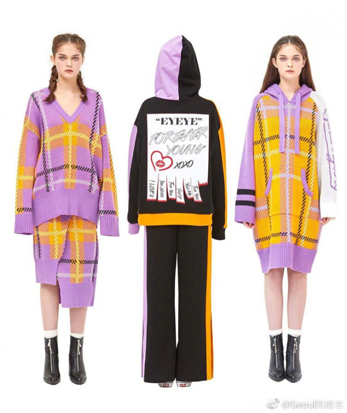 欧美品牌Eyeye 2018AW Collection色彩跳跃的运动休闲风