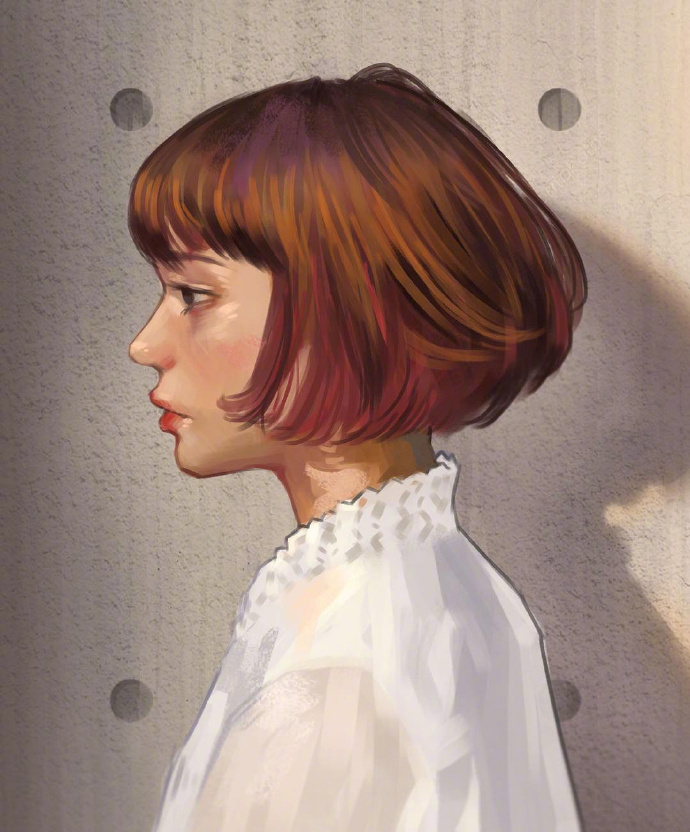酷酷的女生头像集_插画师이태주笔下酷酷的女孩