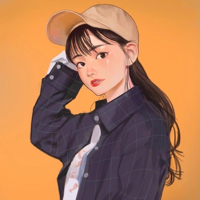 酷酷的女生头像集_插画师이태주笔下酷酷的女孩