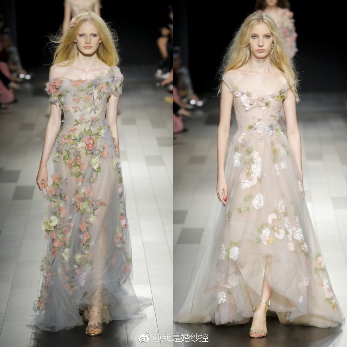Marchesa Spring 2018婚纱图片