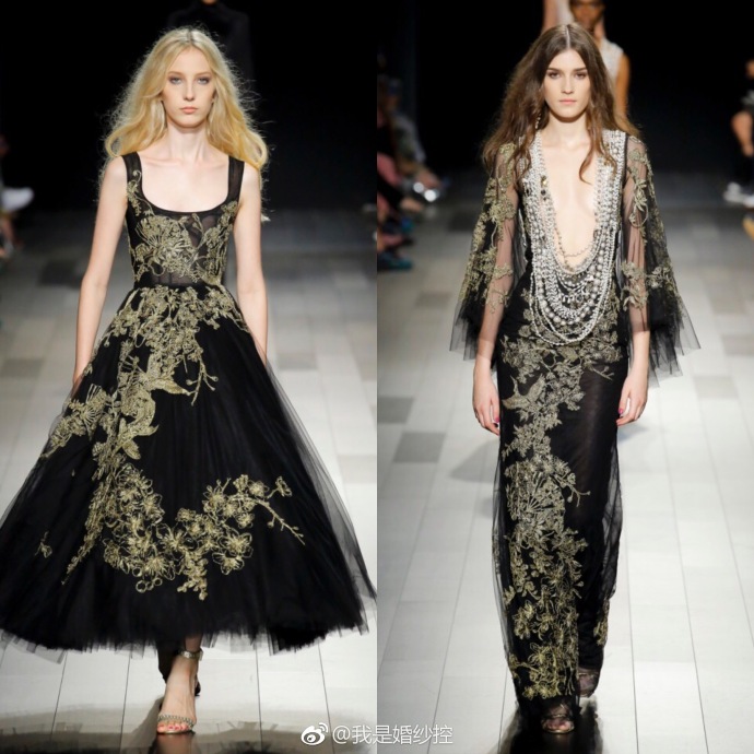Marchesa Spring 2018婚纱图片