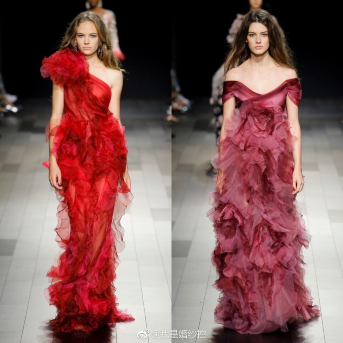 Marchesa Spring 2018婚纱图片