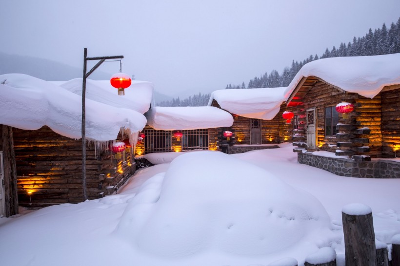 中国雪乡图片_黑龙江雪乡风景图片