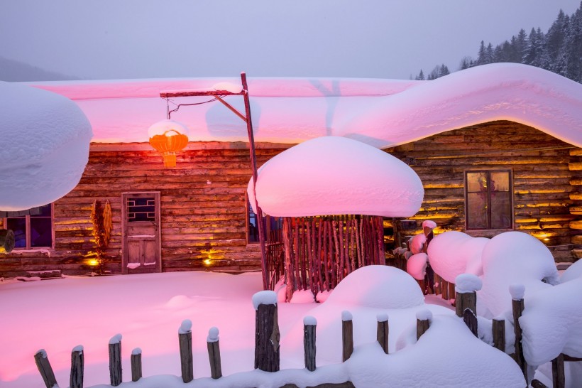 中国雪乡图片_黑龙江雪乡风景图片
