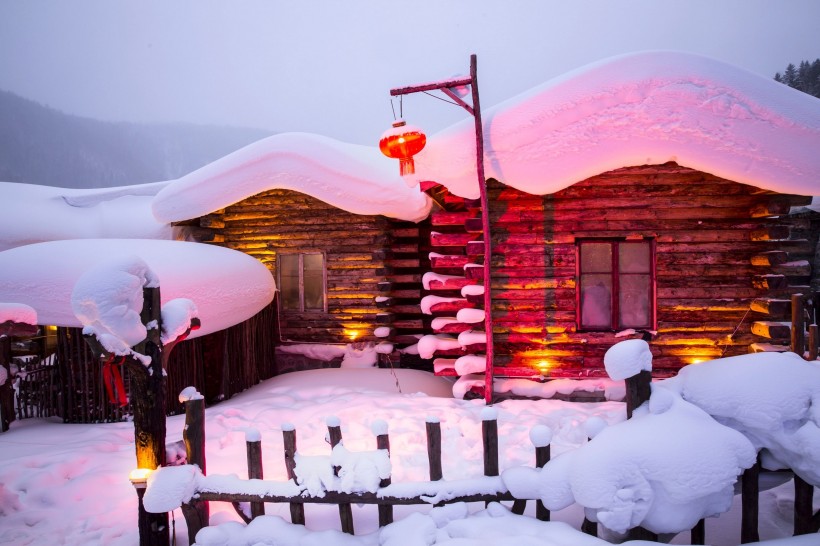 中国雪乡图片_黑龙江雪乡风景图片