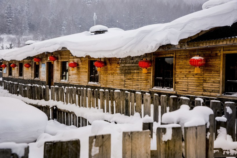 中国雪乡图片_黑龙江雪乡风景图片