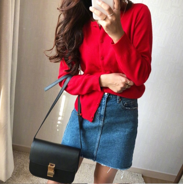 针织衫怎么搭配_女人味的秋冬针织衫搭配