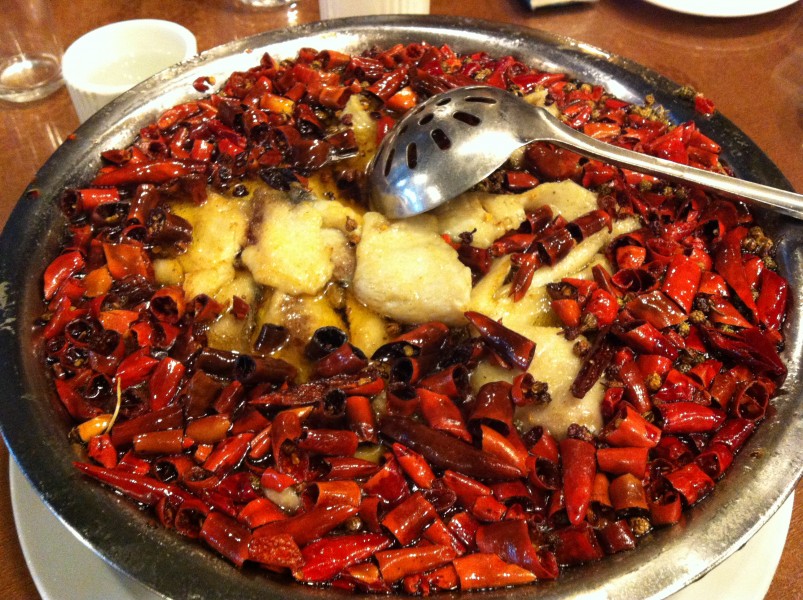 川菜美食麻辣水煮鱼图片