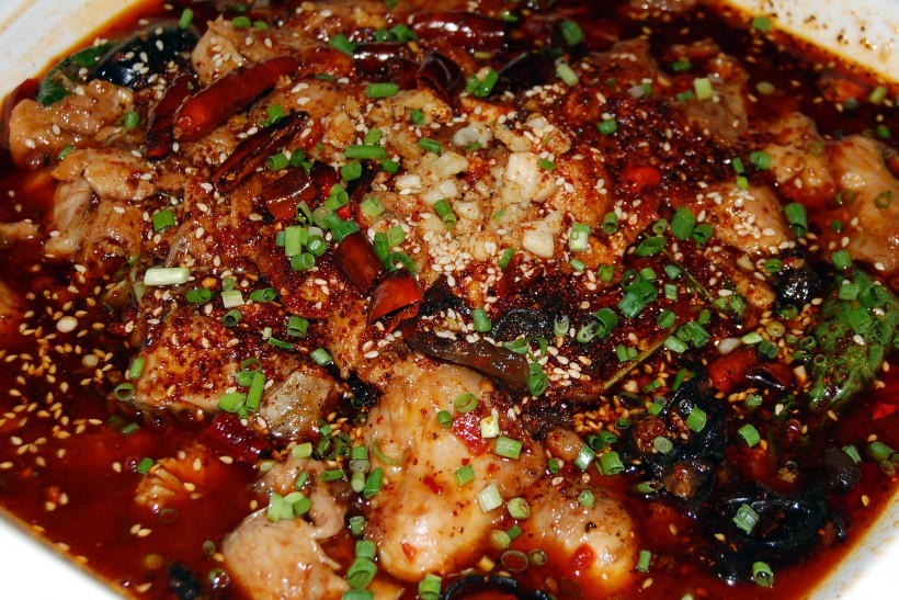 川菜美食麻辣水煮鱼图片
