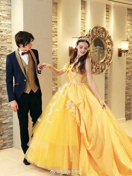 迪士尼童话公主婚纱实现你的公主梦婚纱图片