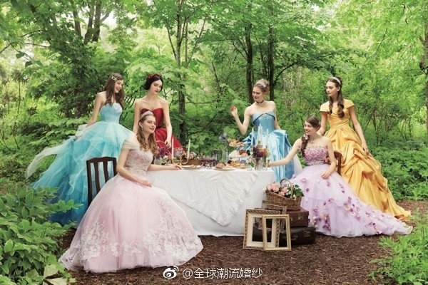 迪士尼童话公主婚纱实现你的公主梦婚纱图片