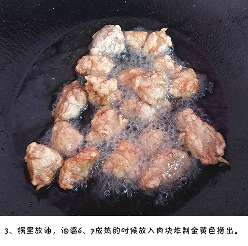简单易学酸甜可口的下饭菜菠萝咕老肉的做法图