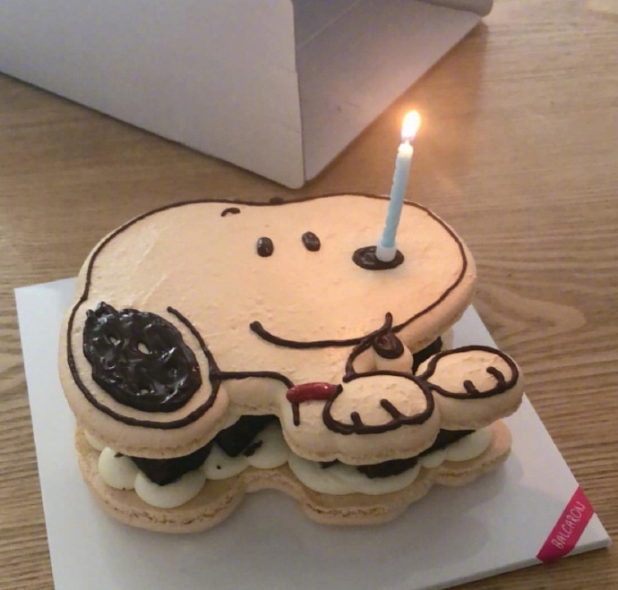 可爱的马卡龙生日蛋糕图片