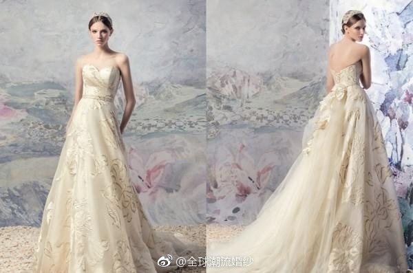 俄罗斯婚纱品牌Papilio少女心的梦幻公主风婚纱图