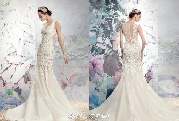 俄罗斯婚纱品牌Papilio少女心的梦幻公主风婚纱图