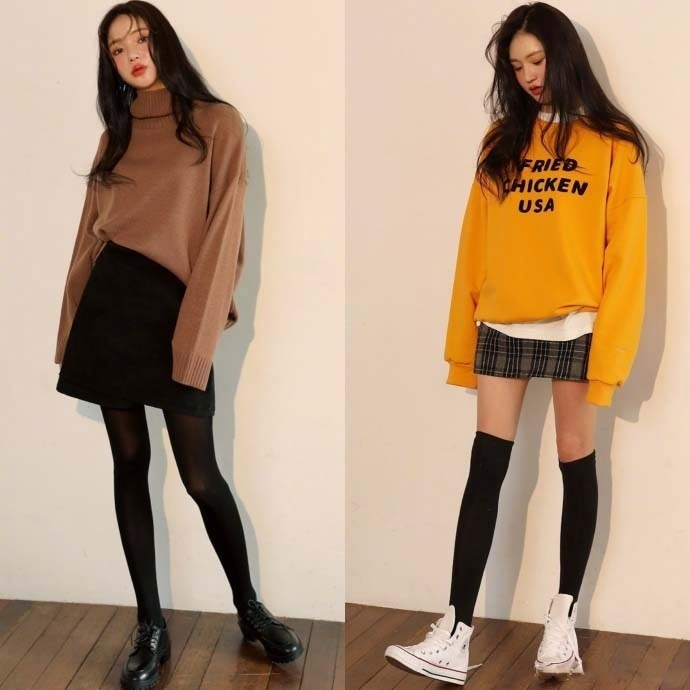 甜美与轻熟并存的休闲日常焦糖色搭配