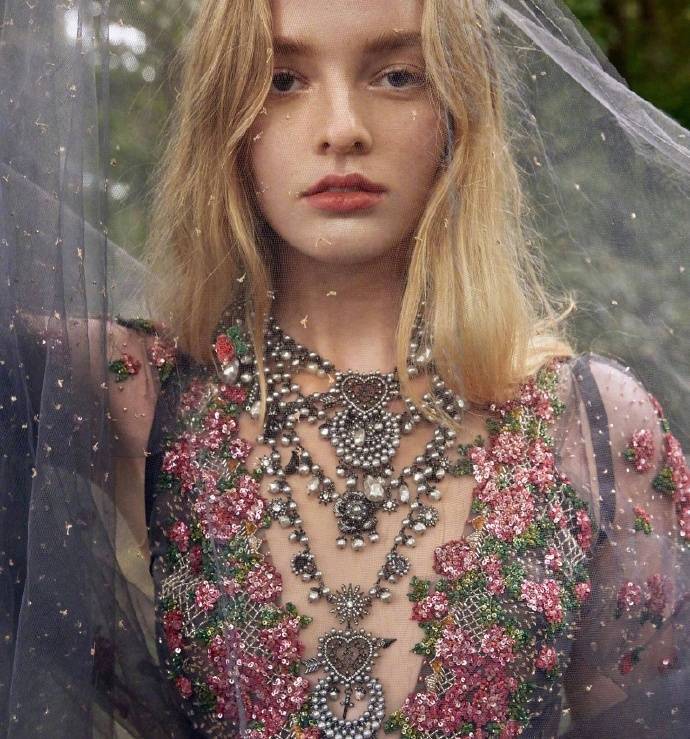 Marchesa 2019仙女裙绿野仙踪丛林里走出来的少女