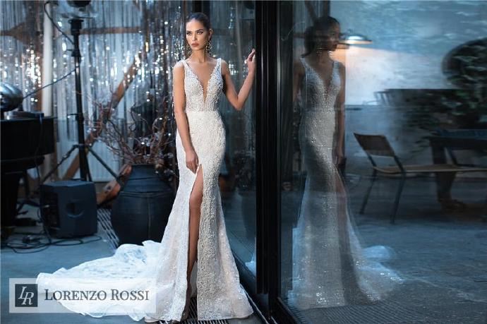 Lozenzo Rossi 2018重工鱼尾裙婚纱礼服图片