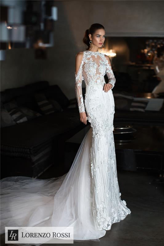 Lozenzo Rossi 2018重工鱼尾裙婚纱礼服图片