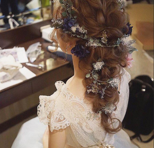 时尚新娘发型图片 婚礼那天必须要从头美到脚