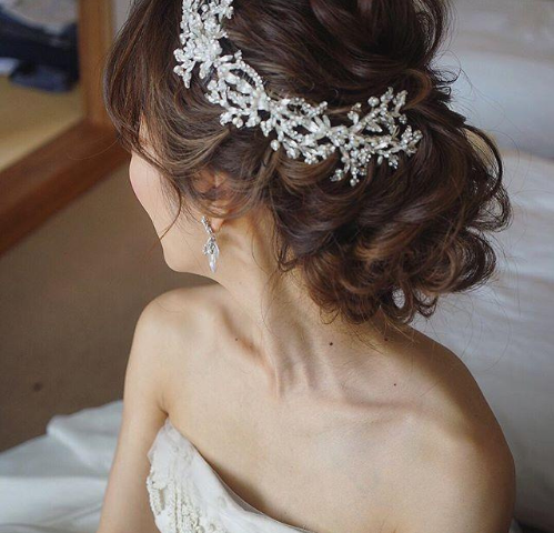 时尚新娘发型图片 婚礼那天必须要从头美到脚