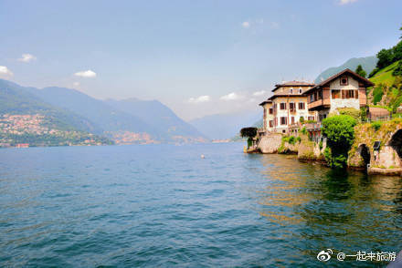 意大利科莫湖边的Bellagio小镇风景图片