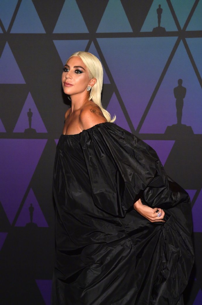 欧美美女明星Lady Gaga出席奥斯卡理事会奖图片