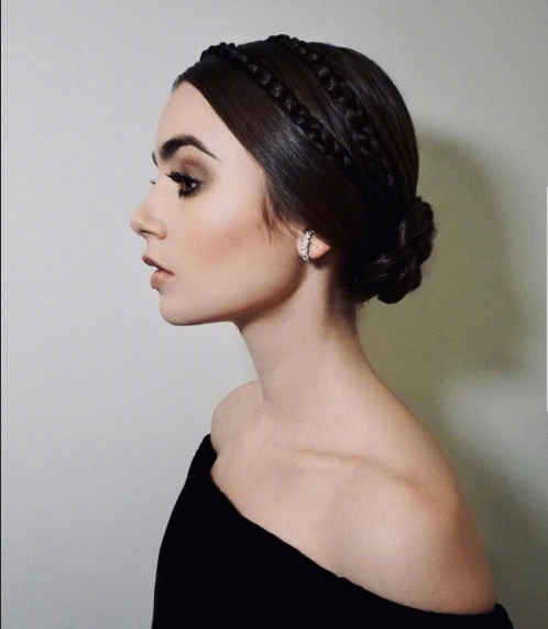欧美美女明星Lily Collins精致妆容图片