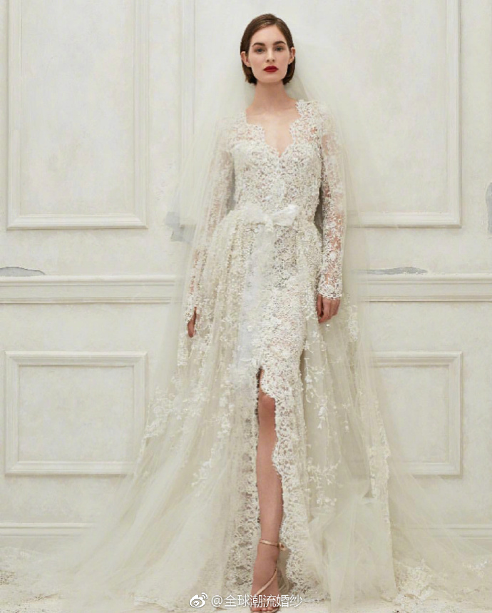 Oscarde la Renta2019秋季婚纱礼服图片