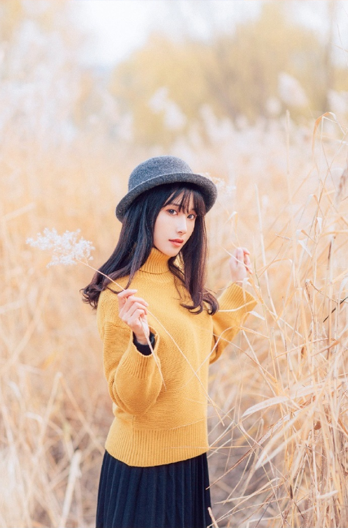 清纯美女图片知名动漫博主AAAyu阿玉冬日写真