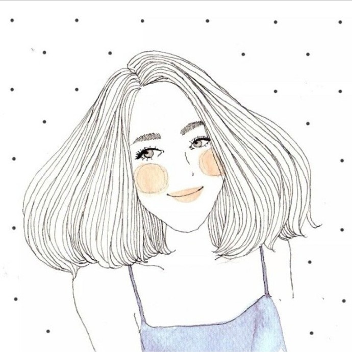 铅笔画头像女生图片