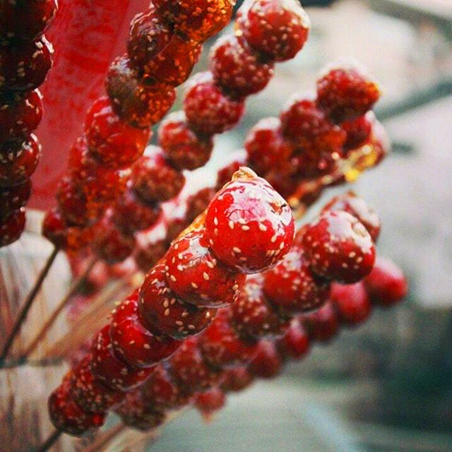 冰糖葫芦冬天的气息带着甜甜的味道