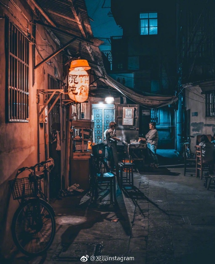 中国上海夜晚风景图片