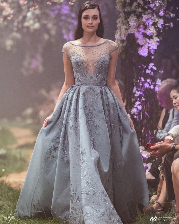 Paolo Sebastian spring 2018唯美礼服图片