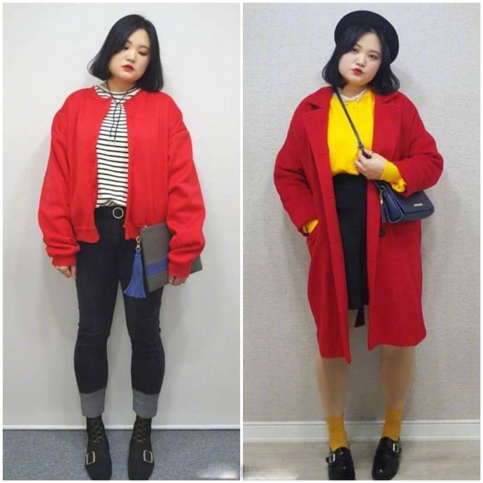 小仙女秋冬胖女孩穿衣搭配图片