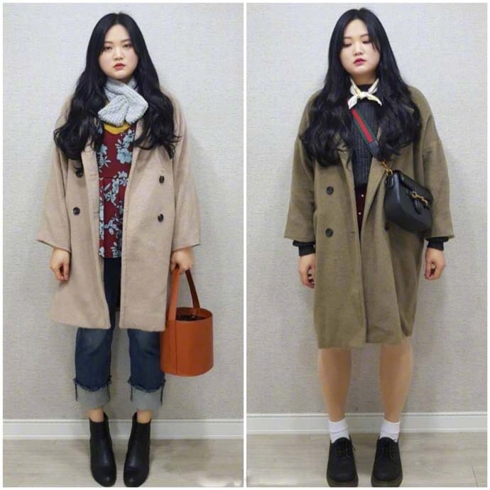 小仙女秋冬胖女孩穿衣搭配图片