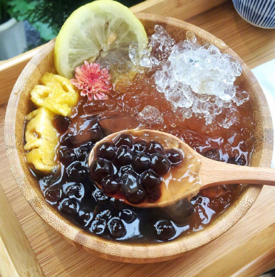 台湾珍珠奶茶甜品小吃图片
