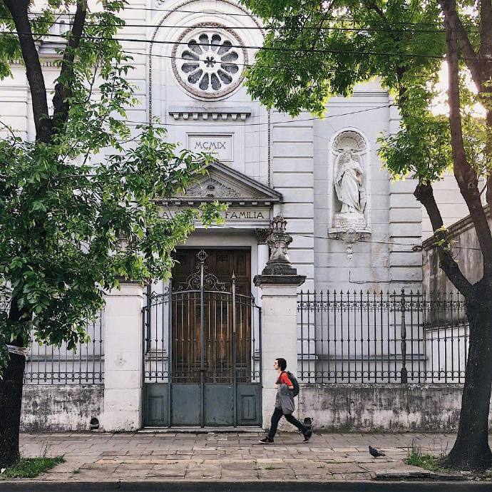阿根廷干净复古街道风景图片