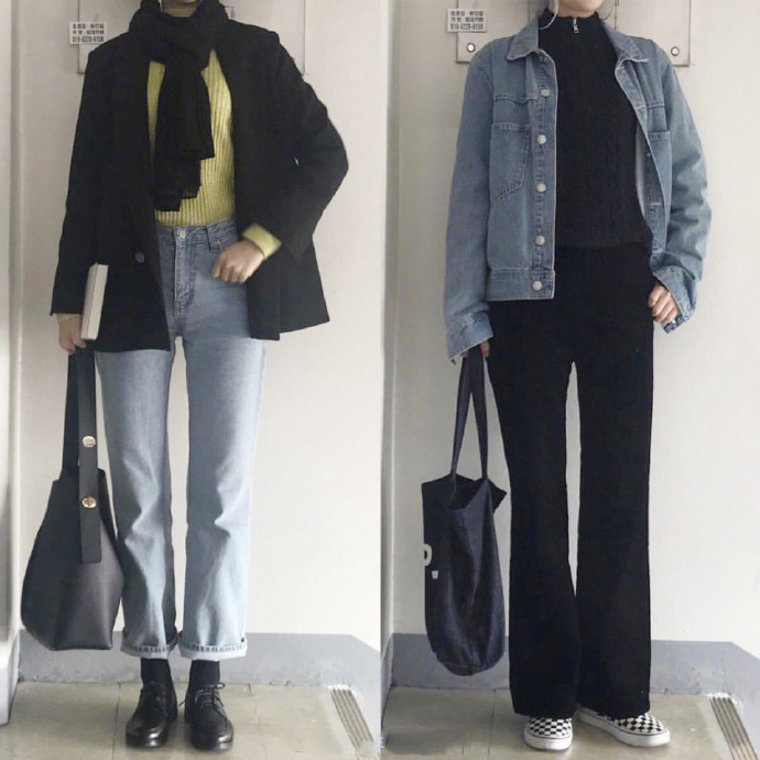 高个子女生叠穿保暖法秋冬穿搭参考